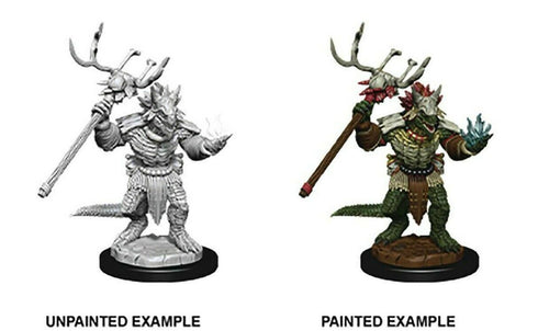 Dungeons & Dragons Nolzur's Minis: Lizardfolk & Lizardfolk Shaman - Unpainted